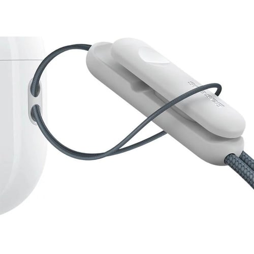 بايسوس Crystal Series سلسلة لسماعة الأذن - رمادي -...