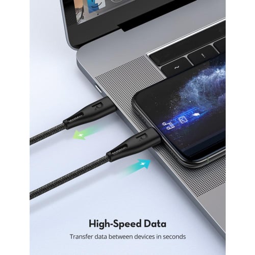 راف باور كابل Type-C إلى Lightning - طول 1.2 متر -...