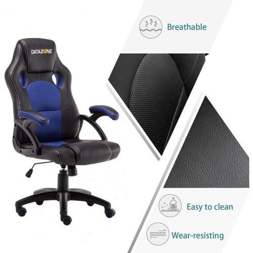 داتا زون كرسي ألعاب من الجلد بظهر مرتفع - 120x60x6...