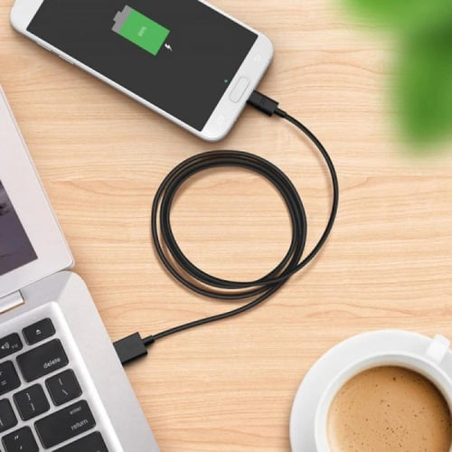 راف باور كابل USB-A إلى Micro - طول 1 متر - أسود -...