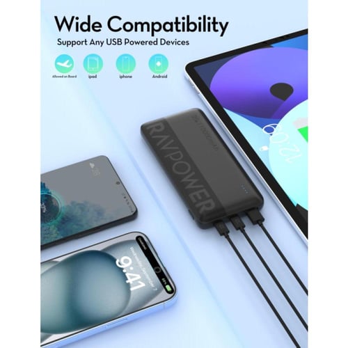 راف باور مجموعة باور بانك - 20 واط - سعة 10000mAh...