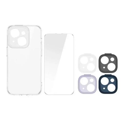 بايسوس Illusion مجموعة حماية للآيفون 14 - 7 قطع -...