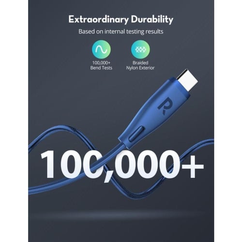 راف باور كابل - Type-C إلى Type-C - طول 1.2 متر -...