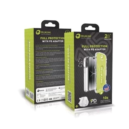 روكيني مجموعة للحماية الكاملة لجهاز آيفون 15 برو م...