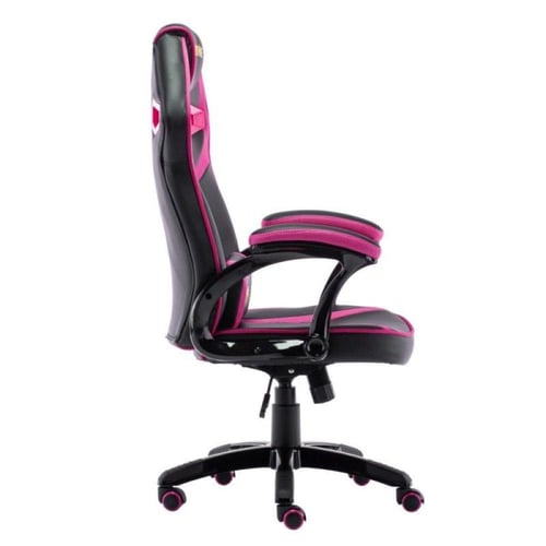 داتا زون كرسي ألعاب بجلد مريح ووسادة للظهر - أسود...