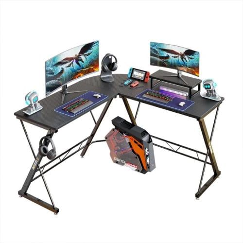 داتا زون طاولة ألعاب بشكل حرف L بطبقة ألياف كربوني...