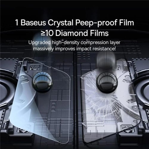 بايسوس واقي شاشة 0.3 مم كريستال من الزجاج المقوى ل...