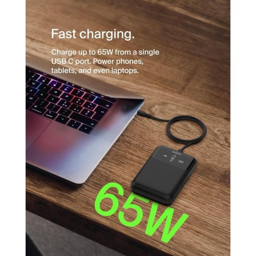 بلكين باور بانك محمول BoostCharge بثلاث منافذ USB-...