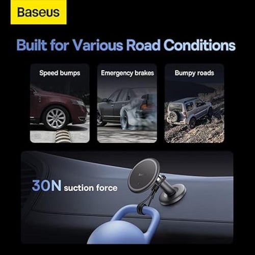 بايسوس C01 حامل موبايل مغناطيسي لاصق للسيارة - أسو...