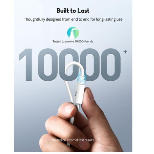 راف باور كابل Type-C إلى Type-C مصنوع من مادة TPE...