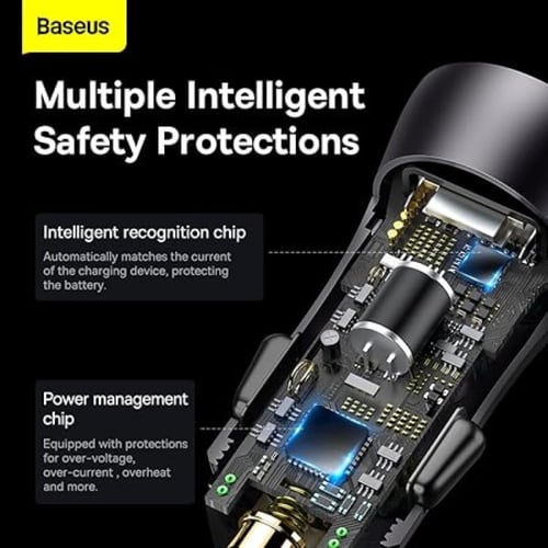 بايسوس Golden Contactor Max Dual شاحن سيارة يدعم ا...