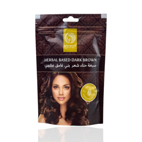 صبغة حناء بني غامق عشبي - 100 جرام زينة بيوتي