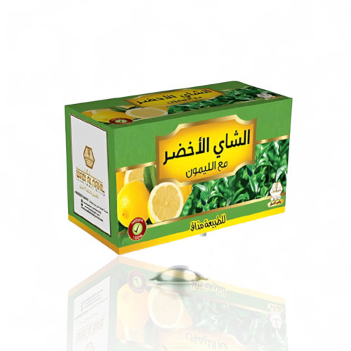 وادي النحل شاي منعش شاي الاخضر 30 عبوه ليمون
