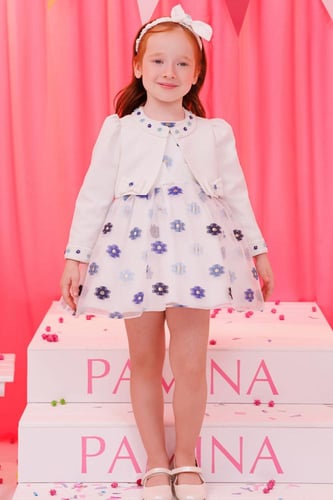 فستان تركي بجاكيت 6 - 24 شهر