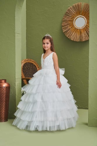 فستان بناتي من 7 سنوات الى 11 سنه