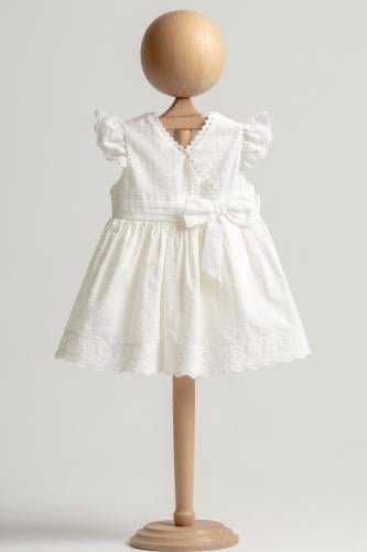 فستان ناعم قطني من 6 الى 24 شهر