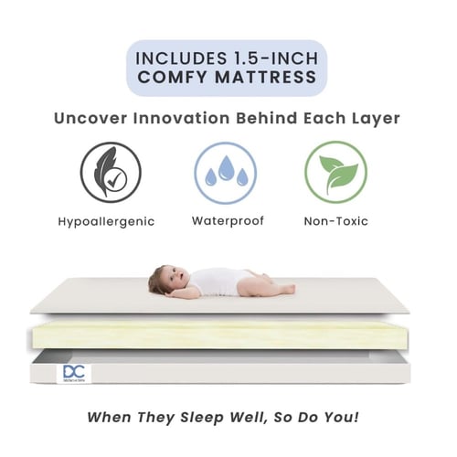 سرير اطفال قابل للطي