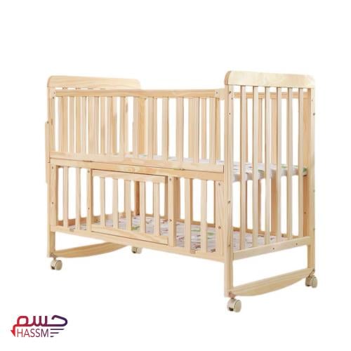 سرير اطفال خشبي