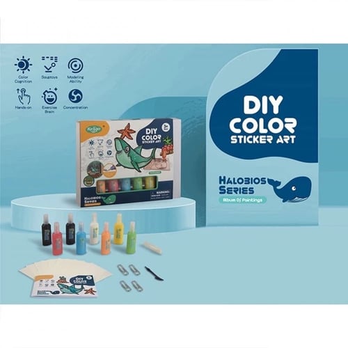 تلوين الستيكرات (القرش)