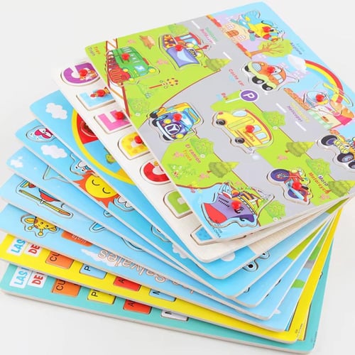 بزل تعليمي متنوع باللغتين الانحليزية والاسبانية