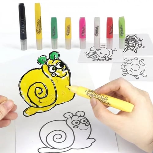 تلوين الستيكرات (القرش)