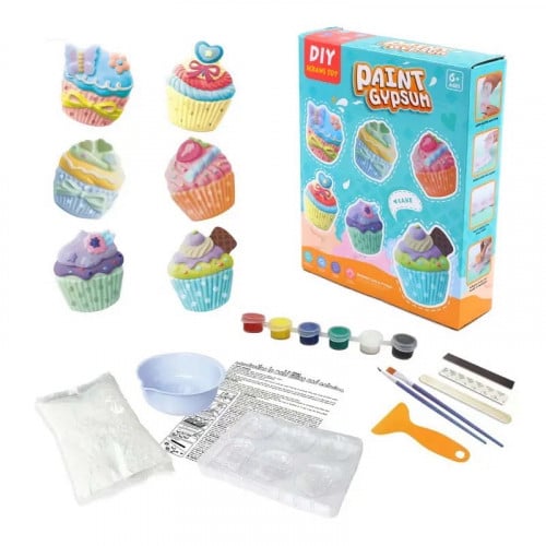 تلوين الجبس كب كيك