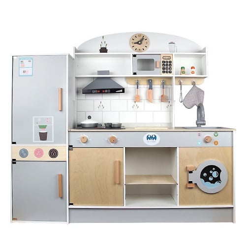 مطبخ خشبي تفاعلي اضاءة وصوت