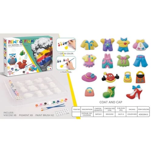 التلوين على الجبس ازياء