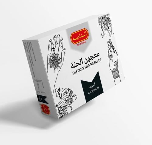 معجون حناء الناديه اللون الاسود 12 حبه