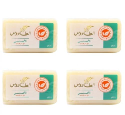 صابون طاوؤس شفاف ربطه 4 حبات