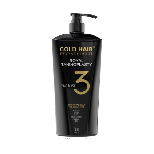 ماسك شعر Gold Hair Royal Tanninoplasty – ترميم وتر...