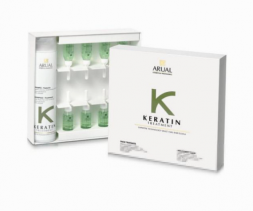 علاج اروال 8 امبولات الكيراتين المكثف للشعر مع الش...