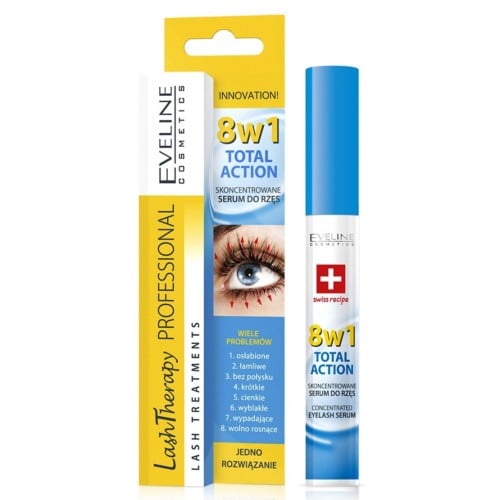 سيروم تقوية وتطويل الرموش Eveline 8in1 Total Actio...