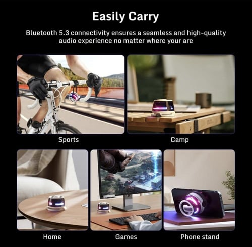 ريد ماجيك مكبر صوت بلوتوث صغير من ريد ماجيك، حامل...