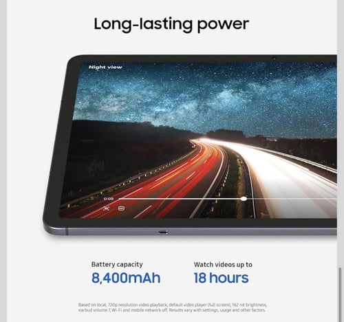 سامسونج تاب اس 11 , 256 جيجا واي فاي ، رمادي فلكي