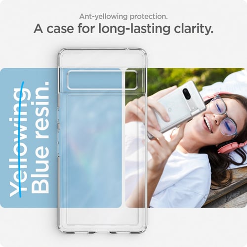 كوفر جوجل بكسل 7 ماركة سبايجن شفاف