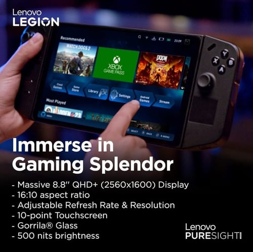 Lenovo Legion Go (Shadow Black) 8.8 inch 2K Displa...