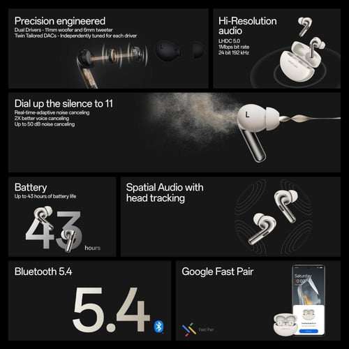 ون بلس سماعات اذن بودز برو 3 بلوتوث تي دبليو اس، خ...