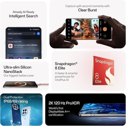 ون بلس 13، 5G ثنائي شرائح الاتصال، النسخة الهندية...