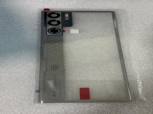 غطاء خلفي الاصلي لجهاز ريد ماجيك 9s برو ، فضي شفاف