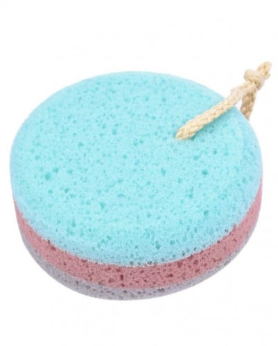 اسفنجة فوم للاستحمام مزدوجة الملمس