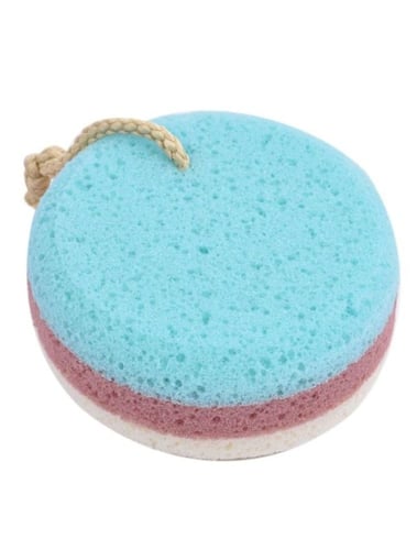 اسفنجة فوم للاستحمام مزدوجة الملمس
