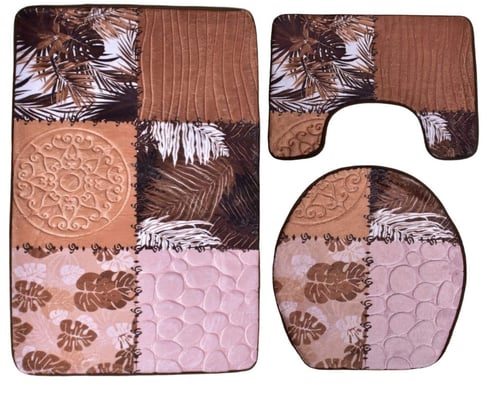 طقم دعاسة حمام 3 قطع مانع للانزلاق