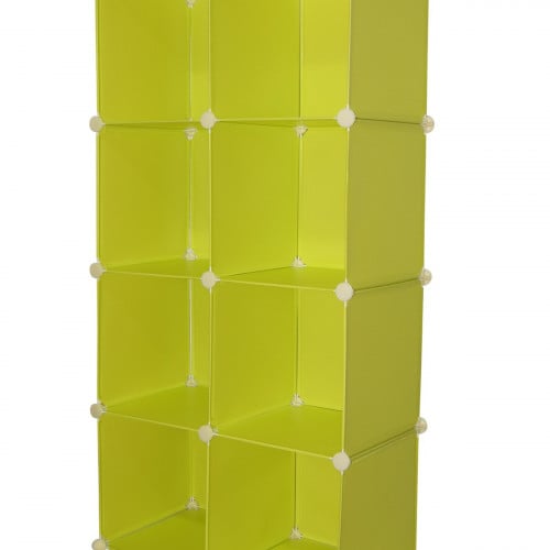 خزانة ودولاب بلاستيكي متنقل مفتوح 8 مكعبات