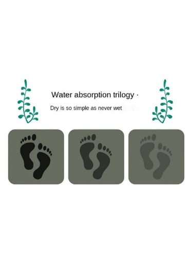 سجادة حمام Hihomey سجادة حمام سريعة الجفاف غير قاب...