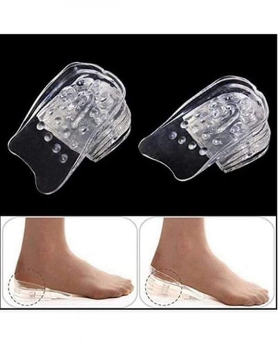 كعب سليكون داخلي لزيادة الطول وراحة القدم 5 طبقات