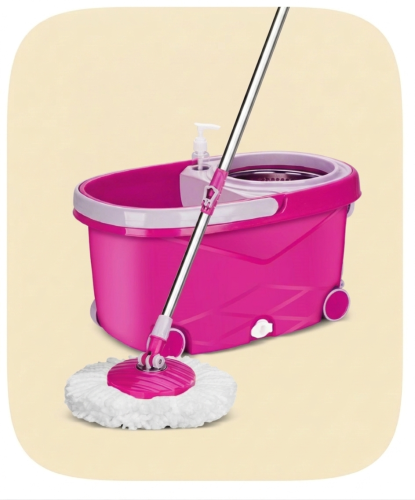 ممسحة تنظيف الارضيات دوارة 360 درجة مع دلو جودة عا...