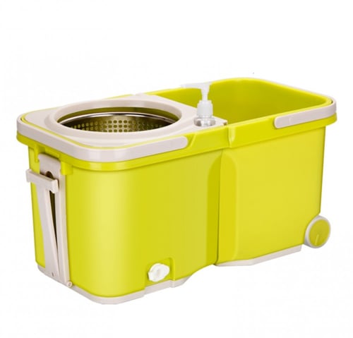 ممسحة مع دلو مقسوم لجزئين بدوران 360 درجة جودة عال...