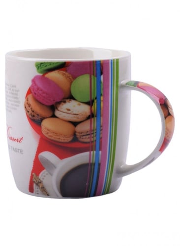 كوب قهوة سيراميك بتصميم خارجي جميل