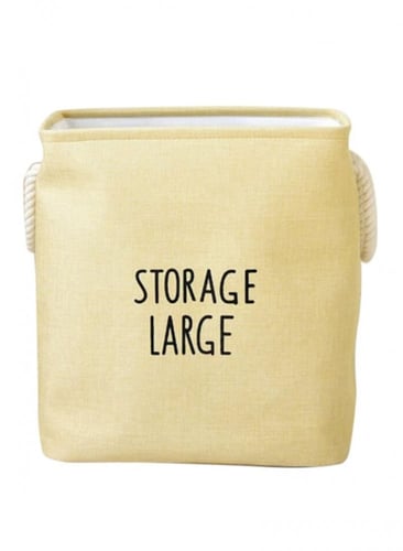 سلة تخزين ملابس الغسيل سادة بسعة كبيرة في السعودية